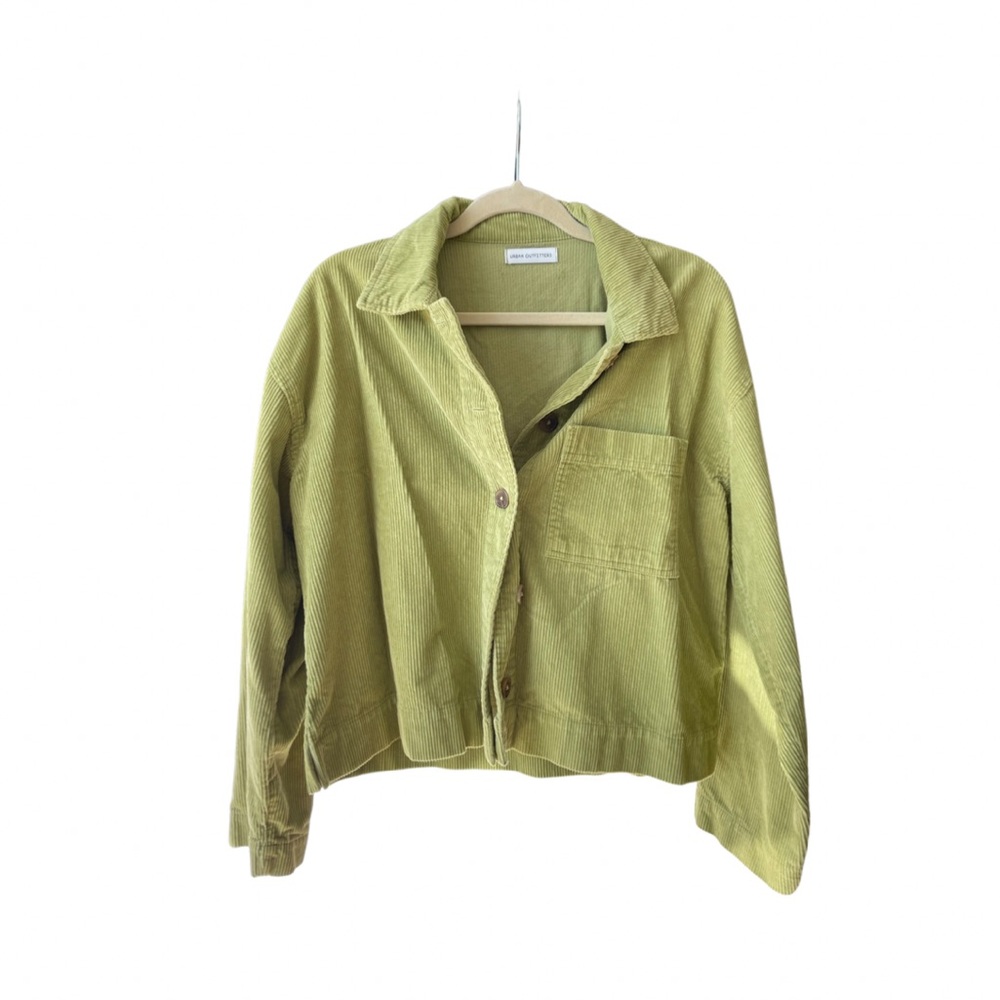 Corduroy green Urban Outfitters Button Up